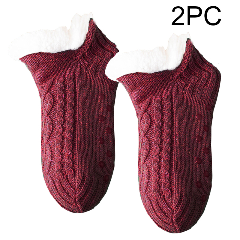 Детски подови чорапи с плюшена подплата, за вътрешна употреба, есен-зима, акрил 100%, за деца 3–8 г
