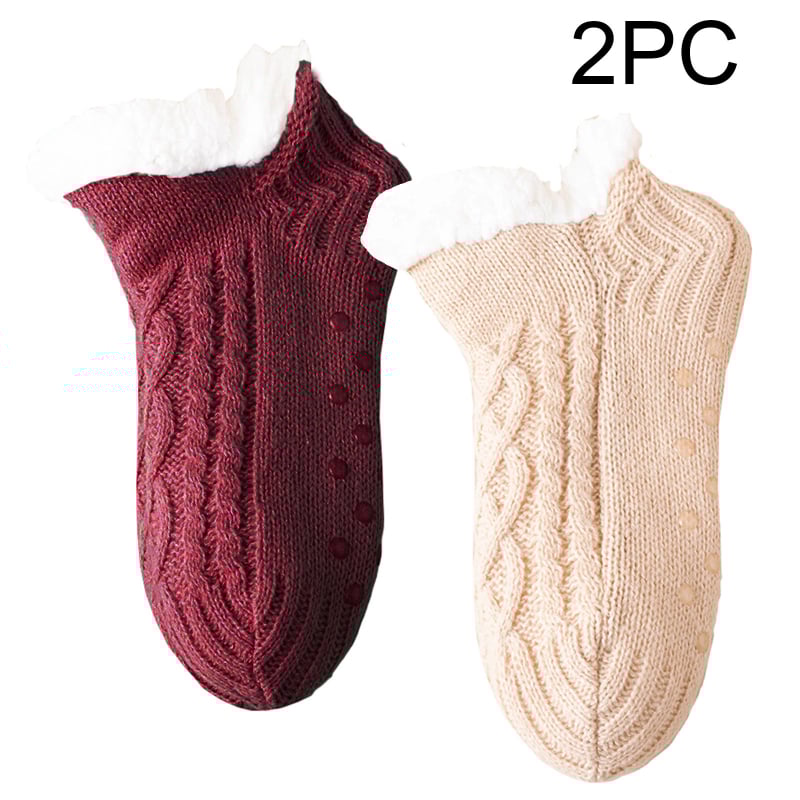 Детски подови чорапи с плюшена подплата, за вътрешна употреба, есен-зима, акрил 100%, за деца 3–8 г