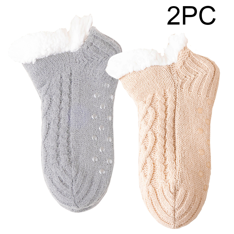 Детски подови чорапи с плюшена подплата, за вътрешна употреба, есен-зима, акрил 100%, за деца 3–8 г