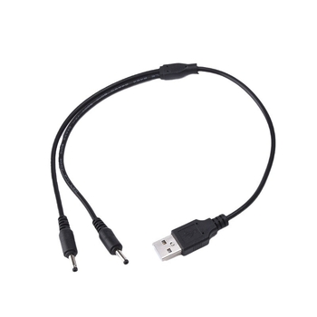 CY USB–DC töltőkábel, kettős kimenettel digitális eszközök számára