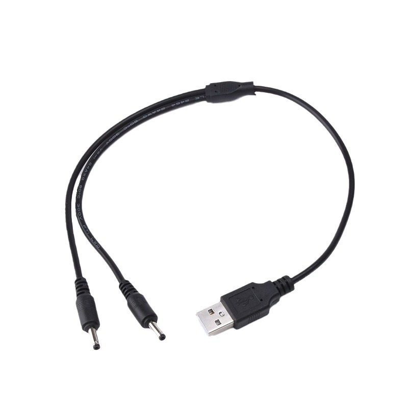 CY USB–DC töltőkábel, kettős kimenettel digitális eszközök számára