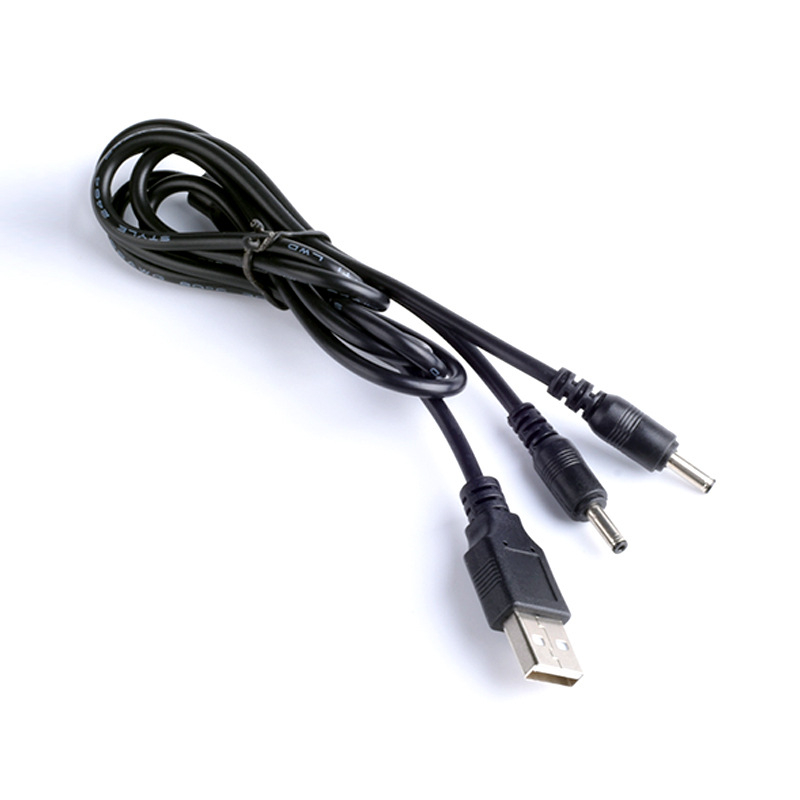 CY USB–DC töltőkábel, kettős kimenettel digitális eszközök számára