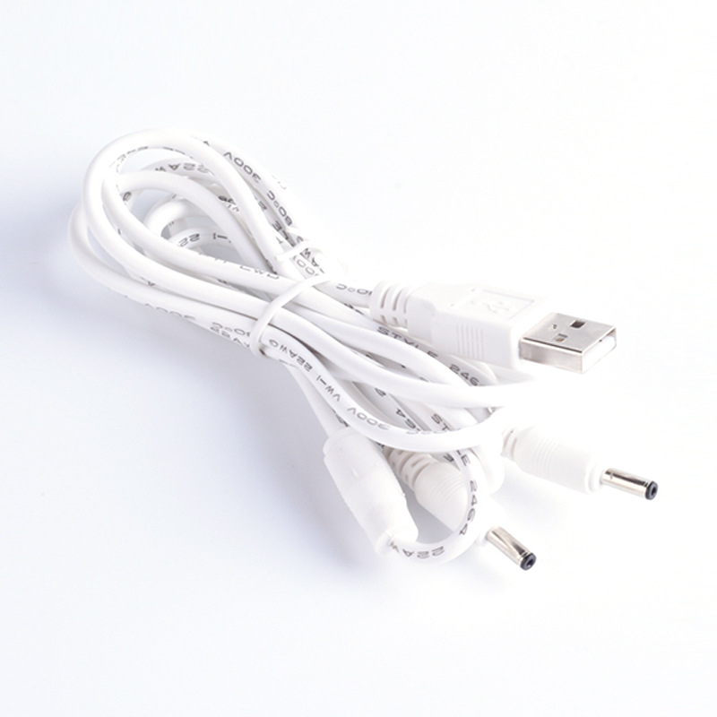 CY USB–DC töltőkábel, kettős kimenettel digitális eszközök számára