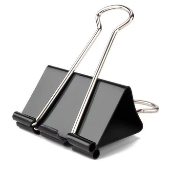 Klip za dokumente s dugim repom - metalni, model Long tail clip, pakiranje: kaseta
