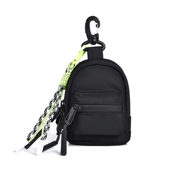 Унисекс монтираща се мини чанта — полиестер, уличен стил, портфейл/кошничка за монети, пролет 2025