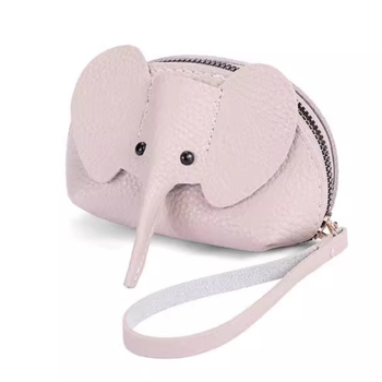 Novčanik za kovance s motivom slona, dječji stil, PU materijal, unisex, vodootporan