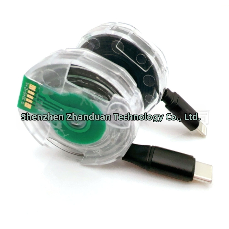 Automobilska punjač s automatskim izvlačnim USB-C PD kabelom, brzo punjenje 45/60W