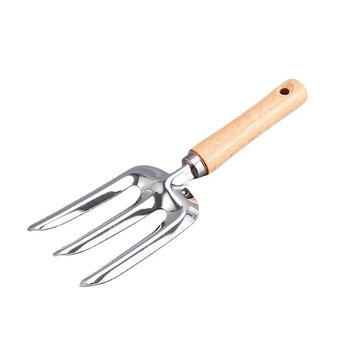 Hongcan σετ κήπου από ανοξείδωτο ατσάλι με ξύλινες λαβές, 6 τεμάχια, περιλαμβάνει φτυάρια και τριζόδοντο σκαλιστήρι για παρτέρια και χαλάρωση εδάφους