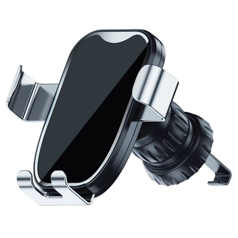Автомобилен държач за телефон от алуминиева сплав, гравитационен монтаж върху въздушен изход за навигация – универсален