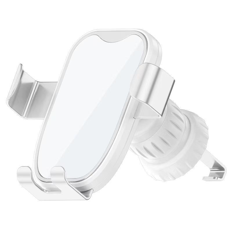 Автомобилен държач за телефон от алуминиева сплав, гравитационен монтаж върху въздушен изход за навигация – универсален