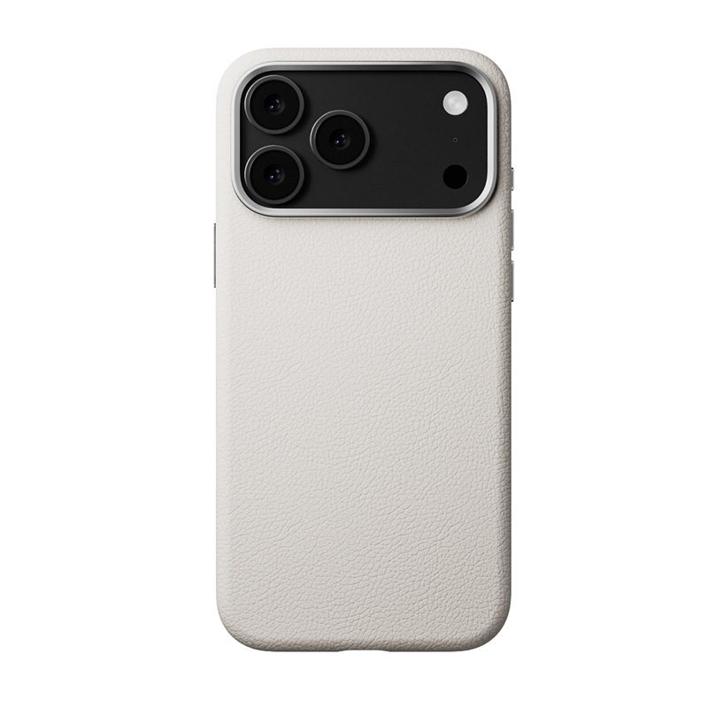 PU kožno tvrdi kućište za iPhone 17 i iPhone 16 Pro Max s ugrađenim magnetskim zatvaračem — jednobojni kožni dizajn