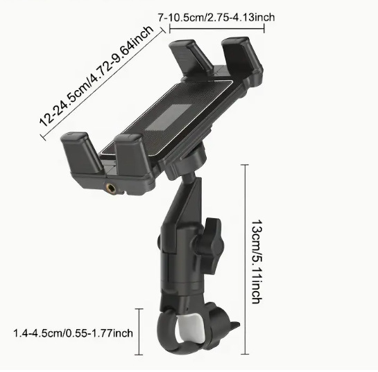 Suport pentru telefon de bicicletă – material ABS, stil general, personalizabil