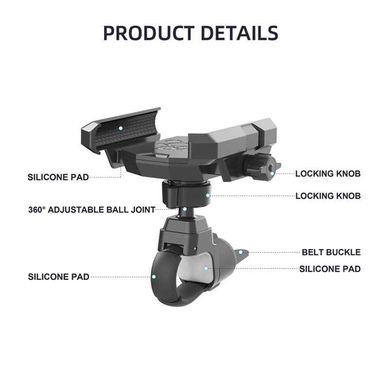 Suport pentru telefon de bicicletă – material ABS, stil general, personalizabil