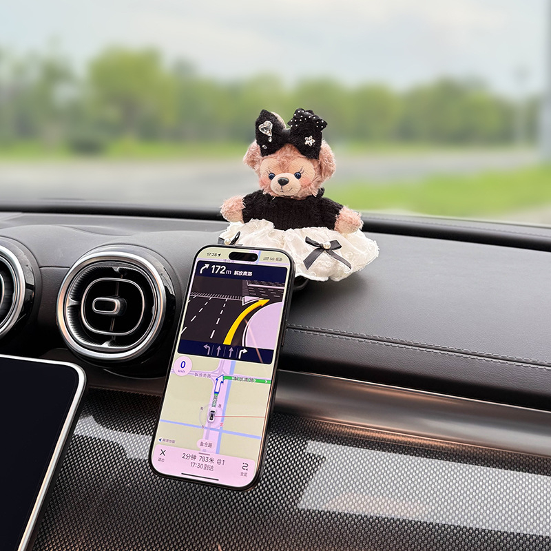 Автомобилен магнитен държач за телефон с безжично зареждане, вакуумно закрепване, модел HQMMCXSJZJ, универсален за инструментален панел