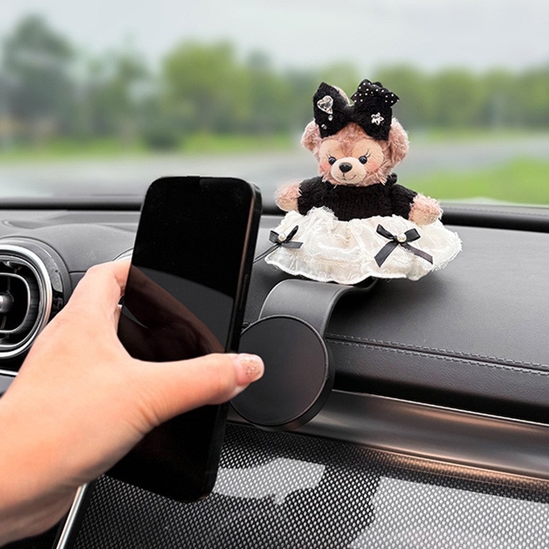 Автомобилен магнитен държач за телефон с безжично зареждане, вакуумно закрепване, модел HQMMCXSJZJ, универсален за инструментален панел