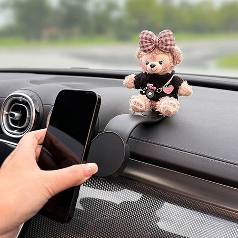 Автомобилен магнитен държач за телефон с безжично зареждане, вакуумно закрепване, модел HQMMCXSJZJ, универсален за инструментален панел