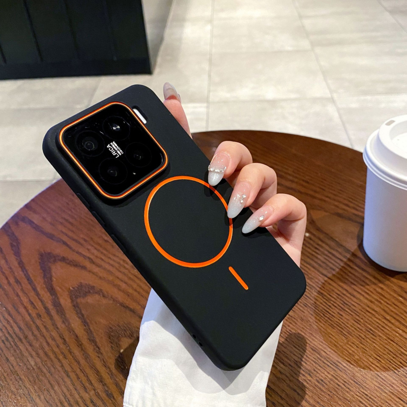 Carcasă TPU mată pentru Xiaomi 15 Pro – prindere magnetică, protecție la șocuri, anti-amprente