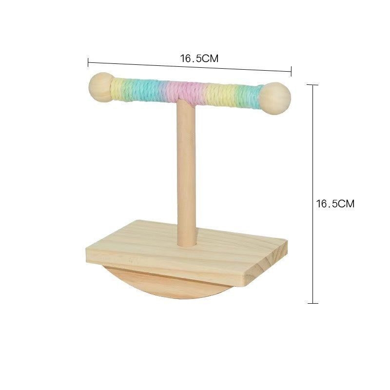 Forgó rúdos papagáj-tartó – Interaktív, a unalom elleni eszköz, lógó harapó játék kis papagájok számára