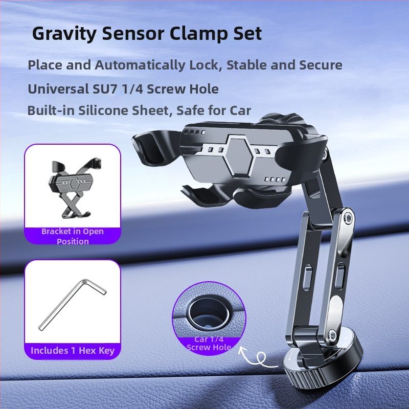 Magnetický držiak na telefón do palubnej dosky pre Xiaomi SU7, s MagSafe, 17 mm guľová hlava