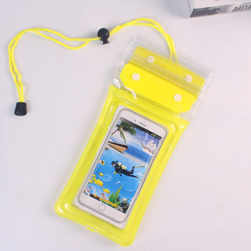 Tro-dijelna PVC vodootporna futrola za telefon s Velcro zatvaranjem, kompatibilna s dodirnim zaslonom
