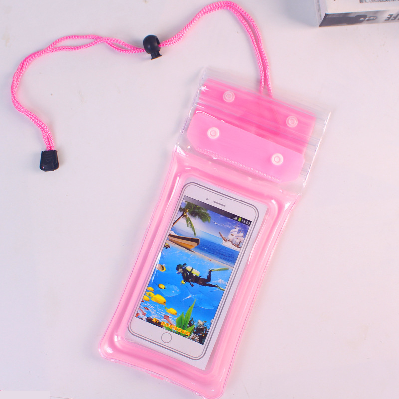 Tro-dijelna PVC vodootporna futrola za telefon s Velcro zatvaranjem, kompatibilna s dodirnim zaslonom