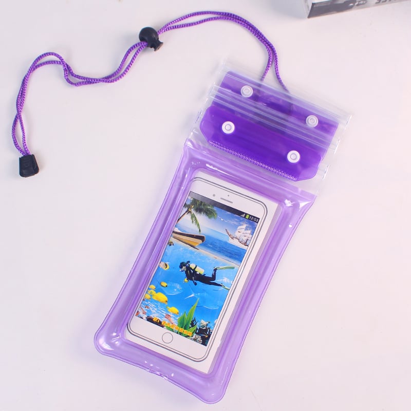 Tro-dijelna PVC vodootporna futrola za telefon s Velcro zatvaranjem, kompatibilna s dodirnim zaslonom