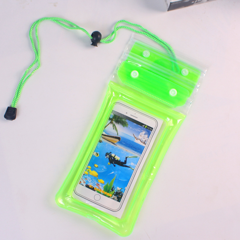 Tro-dijelna PVC vodootporna futrola za telefon s Velcro zatvaranjem, kompatibilna s dodirnim zaslonom