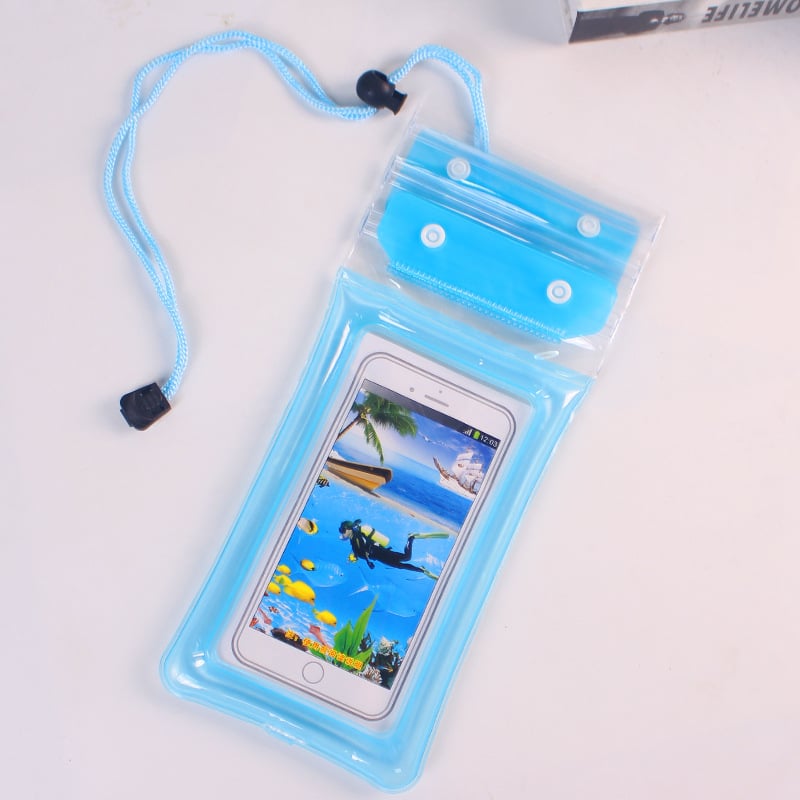Tro-dijelna PVC vodootporna futrola za telefon s Velcro zatvaranjem, kompatibilna s dodirnim zaslonom