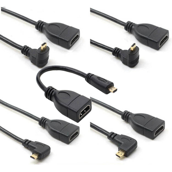 Micro HDMI na HDMI kabel, duljina 0,2 m, bakrena žica, adapter, za televizor i digitalnu kameru