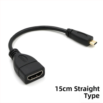 Micro HDMI na HDMI kabel, duljina 0,2 m, bakrena žica, adapter, za televizor i digitalnu kameru