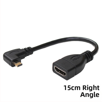 Micro HDMI na HDMI kabel, duljina 0,2 m, bakrena žica, adapter, za televizor i digitalnu kameru
