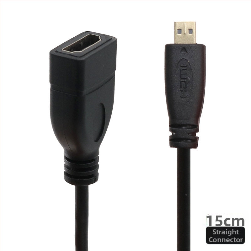 Micro HDMI na HDMI kabel, duljina 0,2 m, bakrena žica, adapter, za televizor i digitalnu kameru