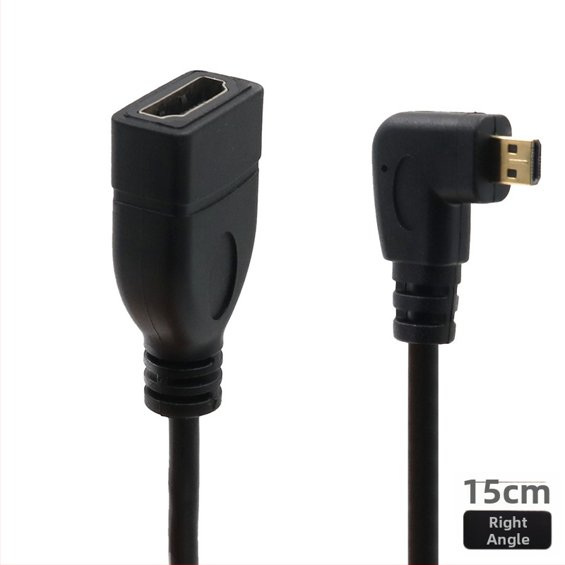 Micro HDMI na HDMI kabel, duljina 0,2 m, bakrena žica, adapter, za televizor i digitalnu kameru