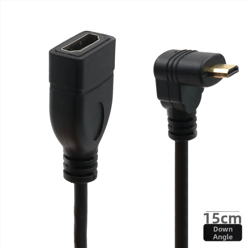 Micro HDMI na HDMI kabel, duljina 0,2 m, bakrena žica, adapter, za televizor i digitalnu kameru