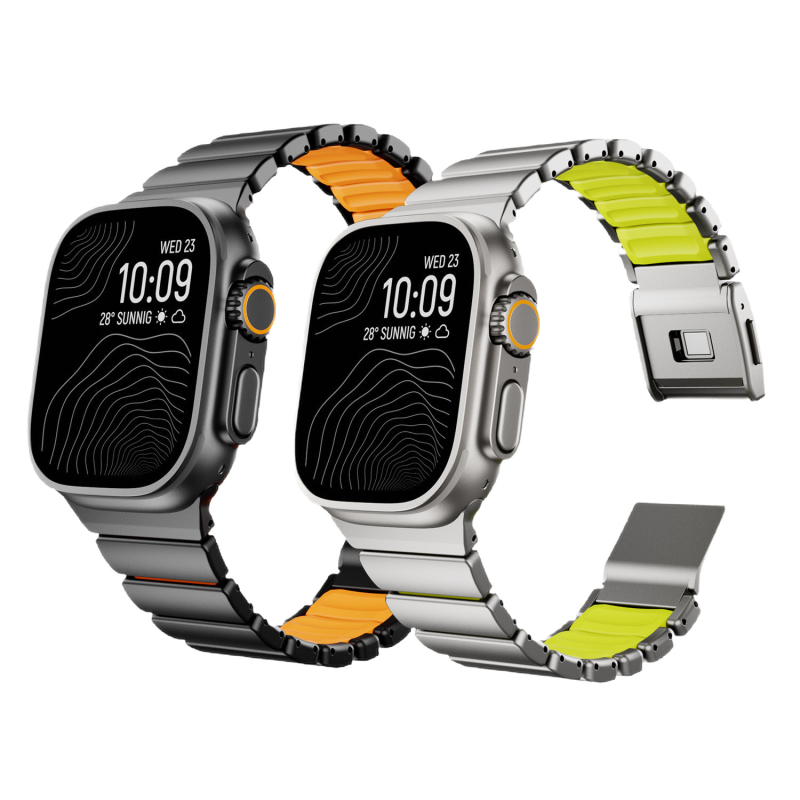 Brățară pentru Apple Watch S11 - oțel inoxidabil 316L / oțel de titan, cataramă magnetică, Nothing