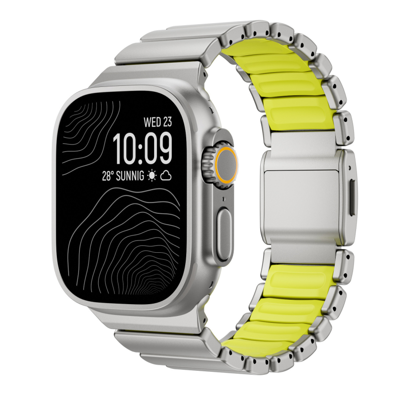 Brățară pentru Apple Watch S11 - oțel inoxidabil 316L / oțel de titan, cataramă magnetică, Nothing