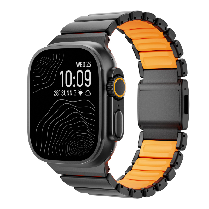 Brățară pentru Apple Watch S11 - oțel inoxidabil 316L / oțel de titan, cataramă magnetică, Nothing