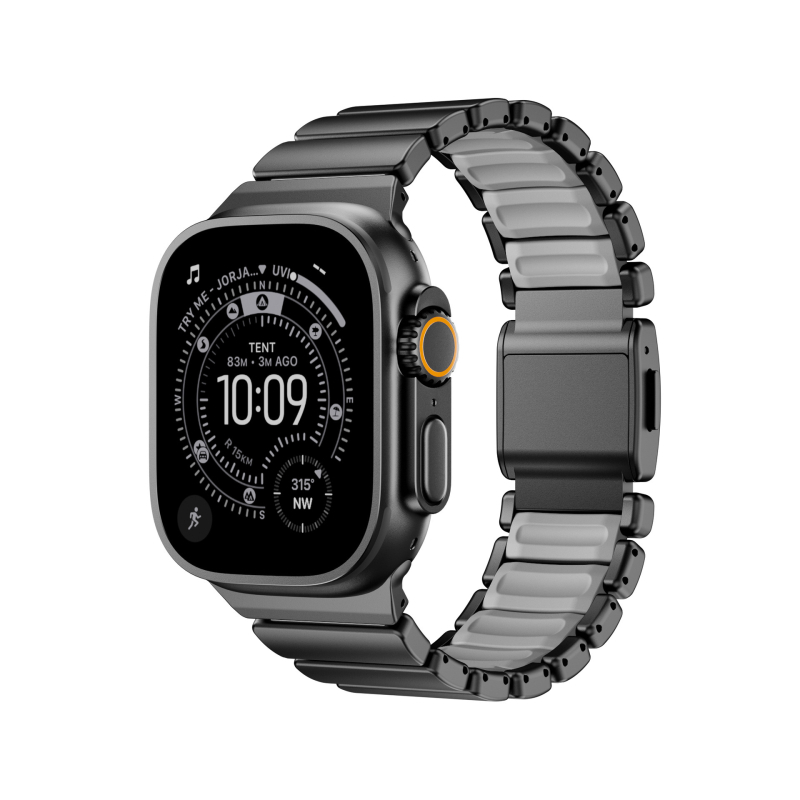 Brățară pentru Apple Watch S11 - oțel inoxidabil 316L / oțel de titan, cataramă magnetică, Nothing