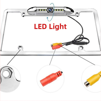 Cameră pentru plăcuța de înmatriculare a autoturismului, model universal, 720p, unghi de vizualizare 170°, alimentare 12V, opțiune fără fir