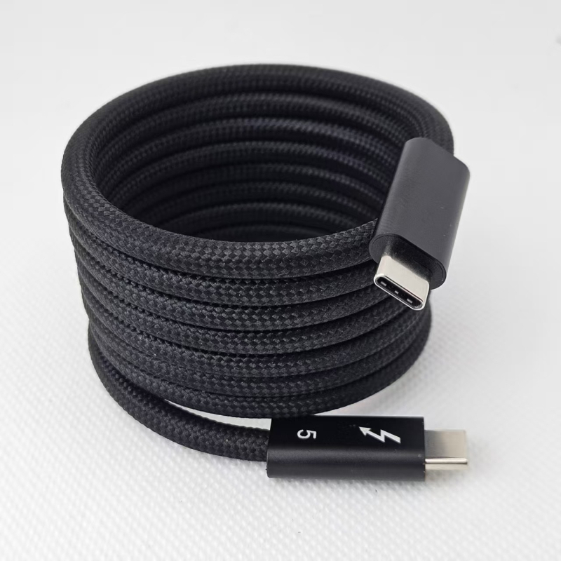 Thunder 5 magnētiskais telefona uzlādes kabelis – USB dati, maksimālā jauda 240W, vara kodols ar sudraba pārklājumu, svars 190 g