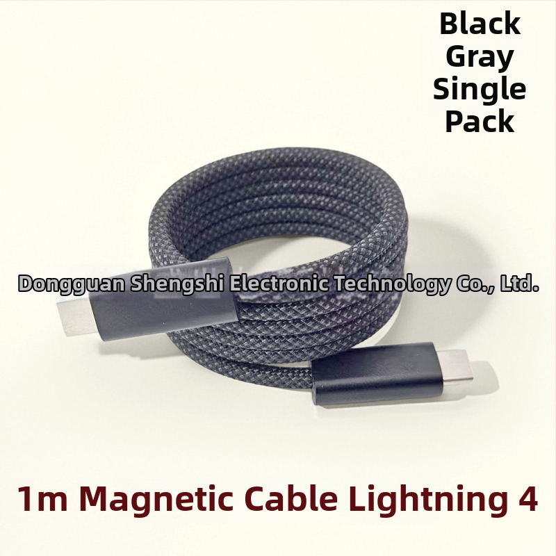 Thunder 5 magnētiskais telefona uzlādes kabelis – USB dati, maksimālā jauda 240W, vara kodols ar sudraba pārklājumu, svars 190 g