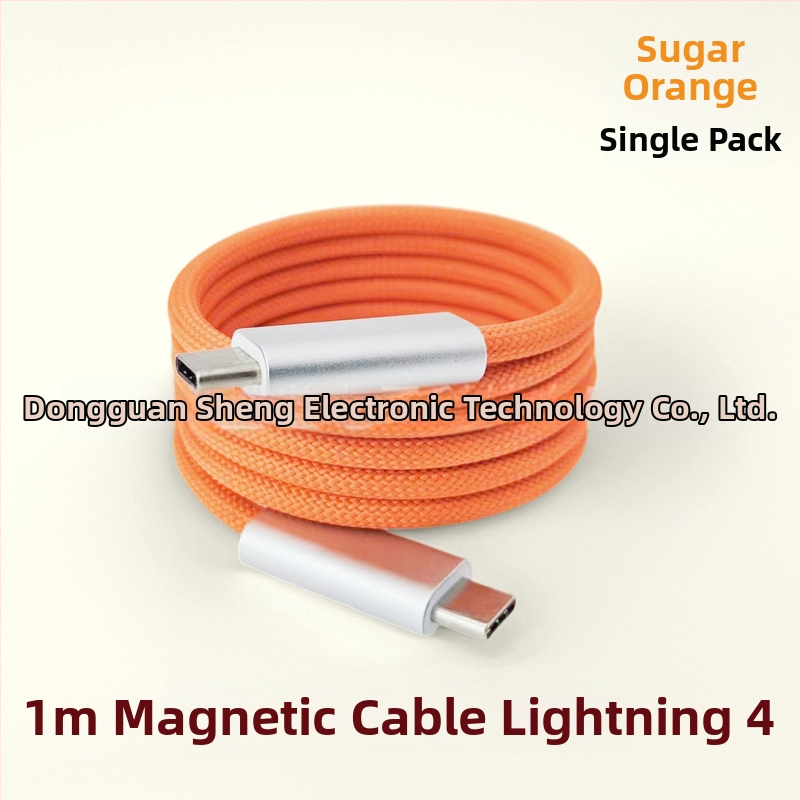 Thunder 5 magnētiskais telefona uzlādes kabelis – USB dati, maksimālā jauda 240W, vara kodols ar sudraba pārklājumu, svars 190 g