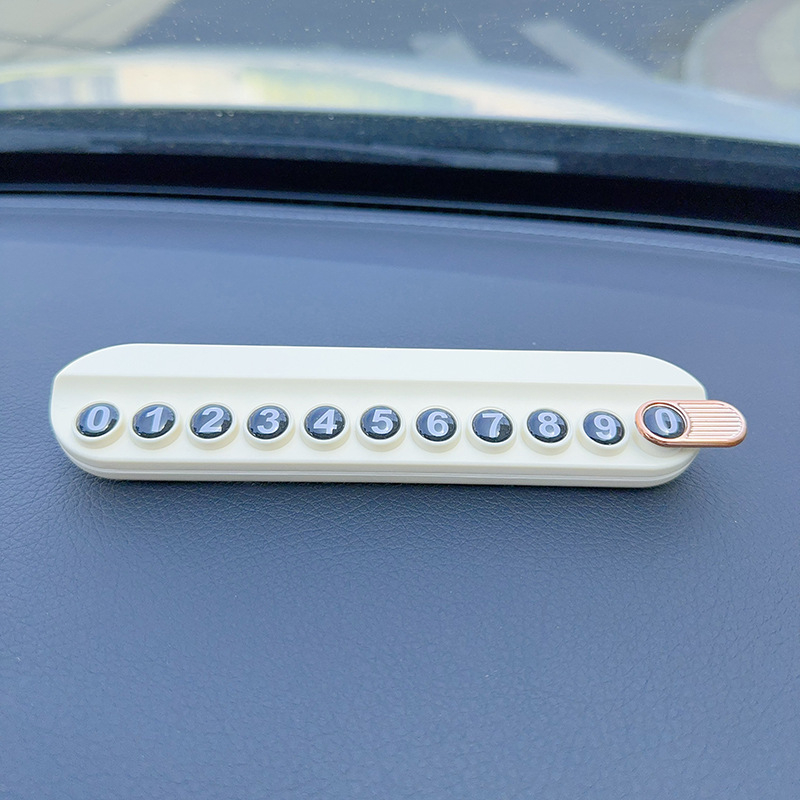 Automobilska privremena tablica za parkiranje s telefonskim brojem i dekoracijom od mašne (Model 002 • Materijal: Drugo • Tip: Skriven • Logotip: Ne • Obrada i prilagodba: Ne)