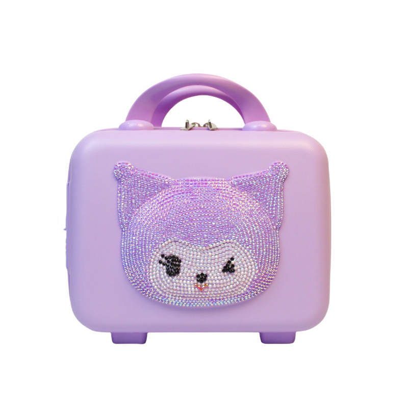 Пътуващ козметичен несесер за жени със заключване (ABS материал; цип; аниме карикатура; заключване: да; тип на заключване: обикновена комбинационна брава)