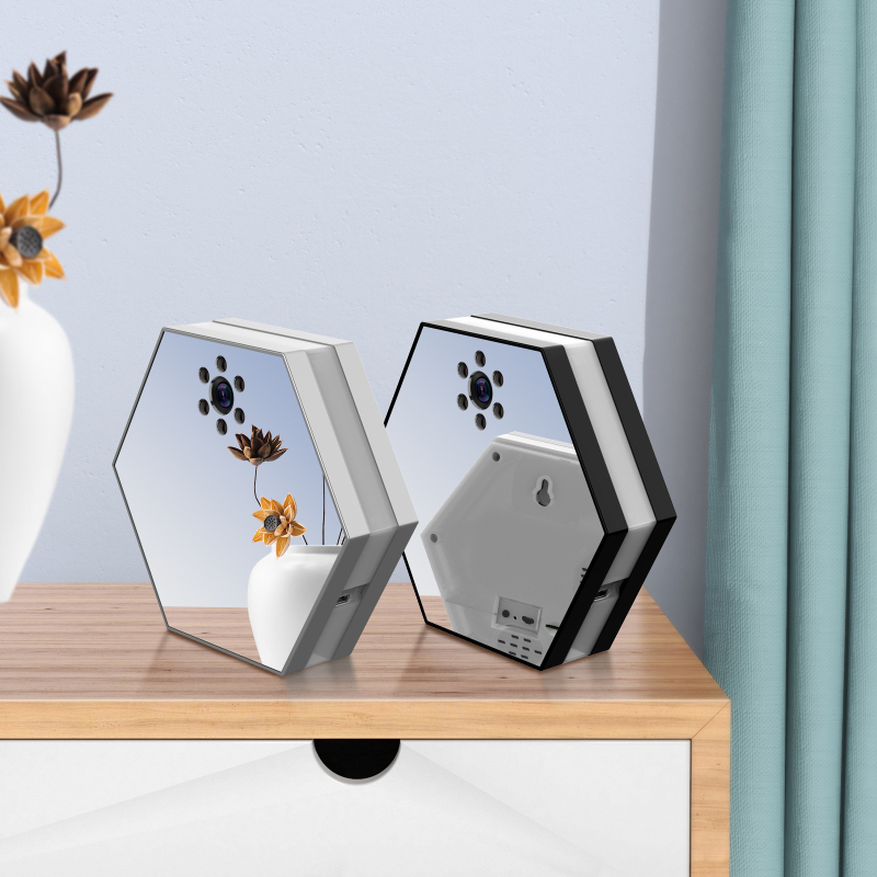 Камера за домашно videонаблюдение с нощно виждане, без кабелно захранване, свързана към мобилно приложение, вътрешна охрана, широк ъгъл (3.6 мм · 10–30 м · 1080P · Широк ъгъл)