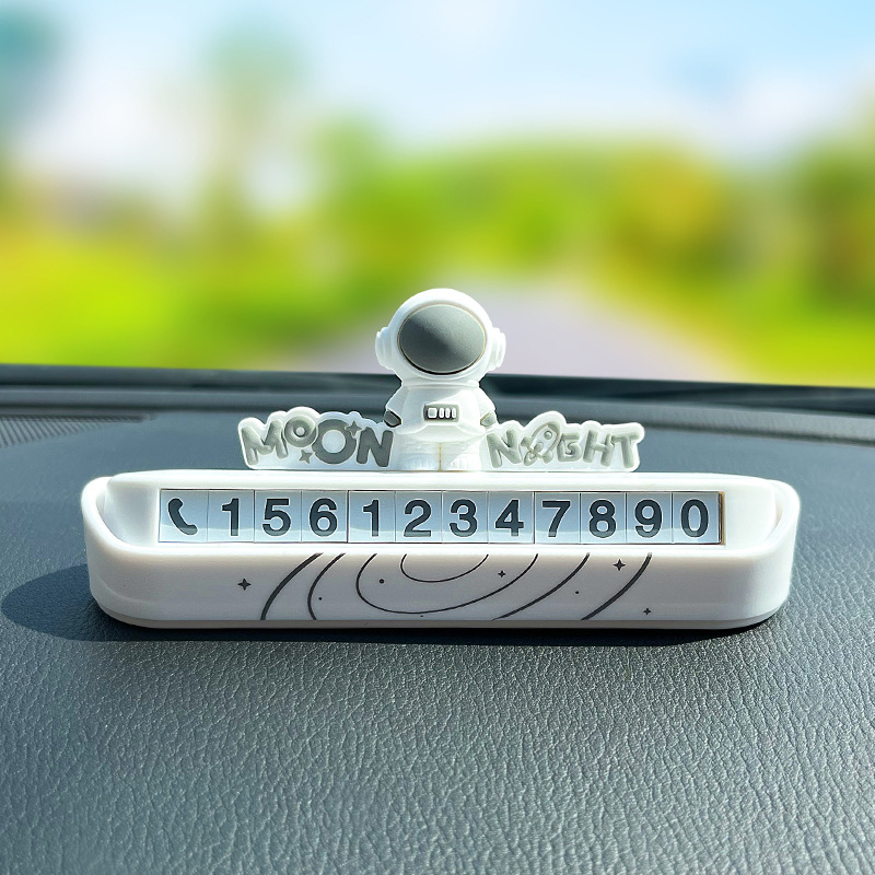 Automobilska pločica za privremeni parking s preslatkim crtić dizajnom svemirskog astronauta; Brand Full Crossing; Materijal Plastika; Model General; Porijeklo Zhejiang