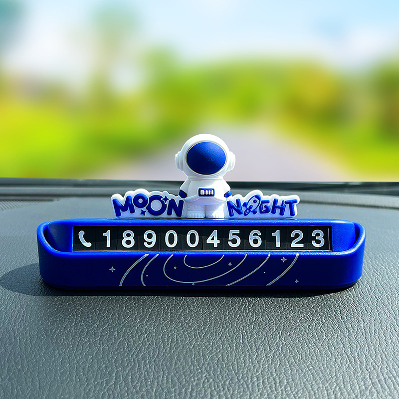 Automobilska pločica za privremeni parking s preslatkim crtić dizajnom svemirskog astronauta; Brand Full Crossing; Materijal Plastika; Model General; Porijeklo Zhejiang