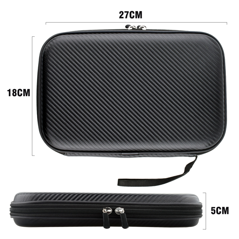 Psenner Geantă pentru tenis de masă cu husă dură pătrată pentru paletă, material EV compozit, personalizare, logo imprimat