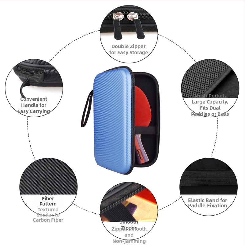 Psenner Lauatennise kott kõva ruudukujulise raketikorviga, EV-komposiitmaterjal, kohandamine, logotüübi trükk