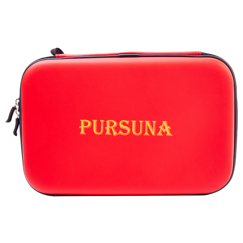 Psenner Geantă pentru tenis de masă cu husă dură pătrată pentru paletă, material EV compozit, personalizare, logo imprimat